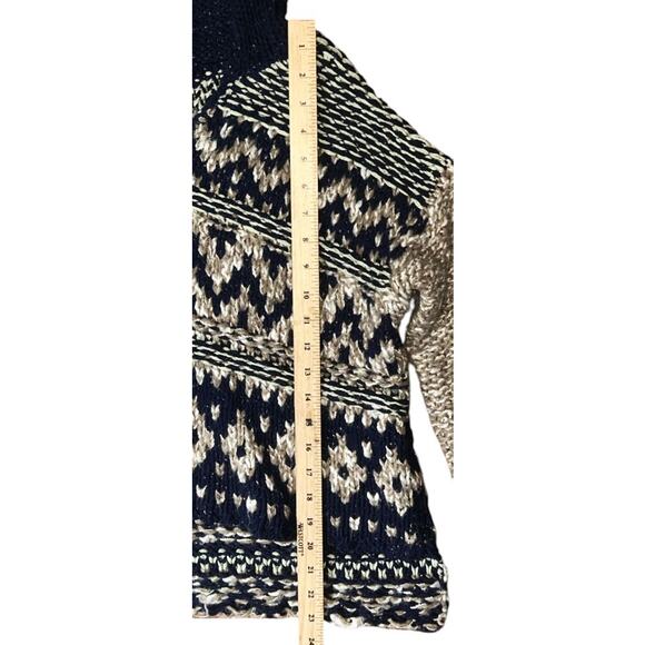 Free People Cotton, Silk, Wool Blend Oversized Cropped Hooded Sweater Large - Picture 2 of 6